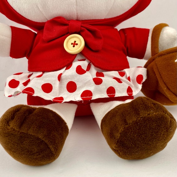 Sanrio Hello Kitty Red Riding Hood 12 in Official Plush Doll Red Hood Bow Basket - Picture 3 of 8